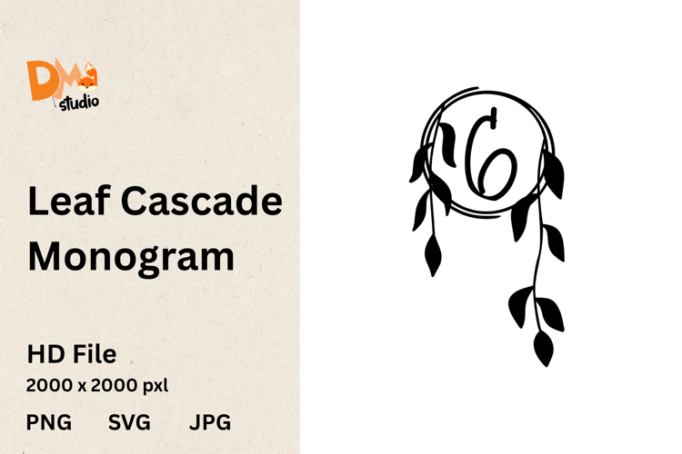 Leaf Cascade Monogram