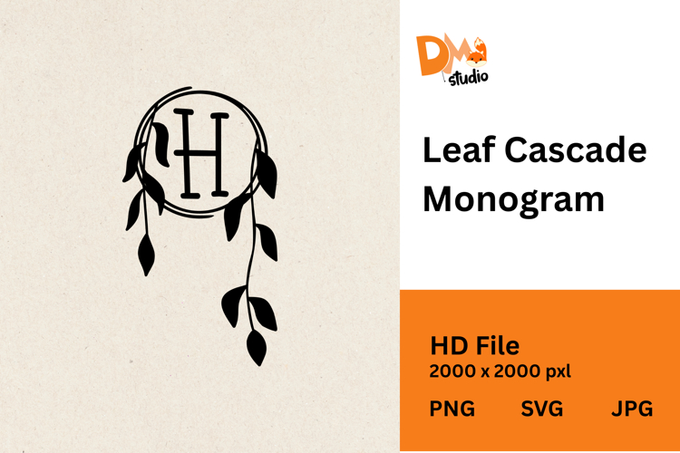 Leaf Cascade Monogram