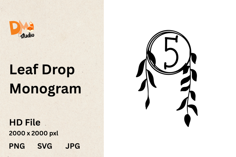 Leaf Drop Monogram