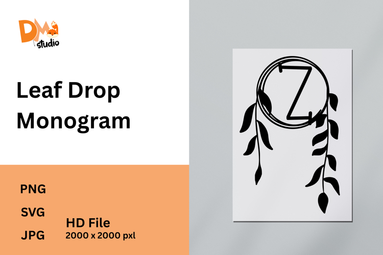 Leaf Drop Monogram