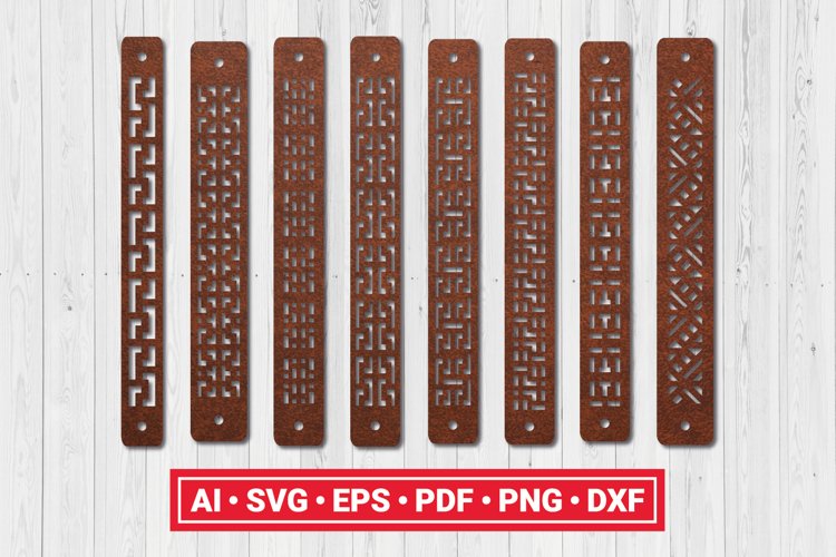 Greek Leather Bracelet Template SVG Cut File Bundle example image 1