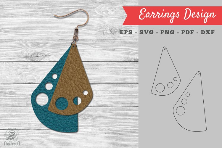 Leather Earring Design 08 example image 1