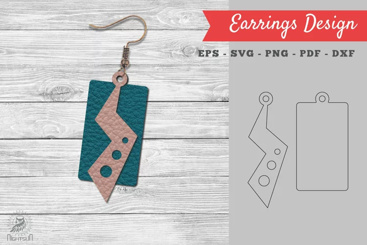Leather Earring Design 09