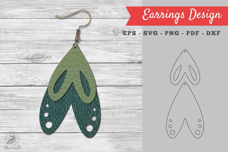 Leather Earring Design 12
