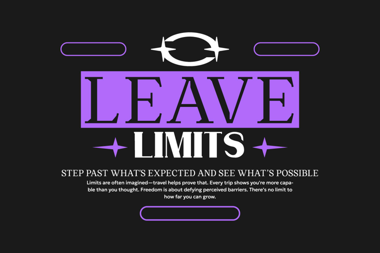 Leave Limits Urban Typography T-shirt Design