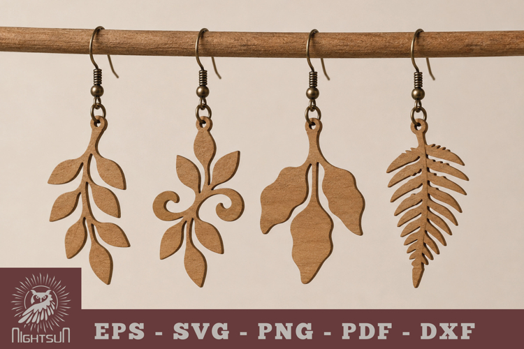 Leaves Lasercut Earrings