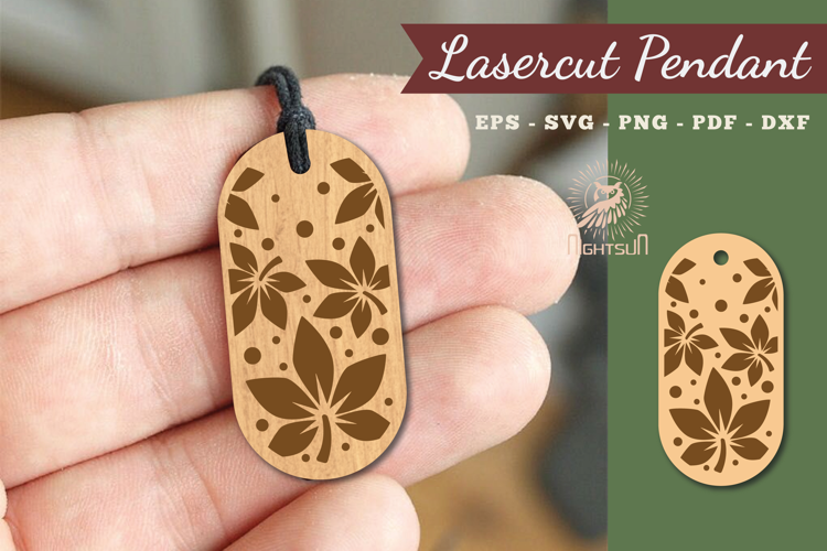 Leaves Lasercut Pendant