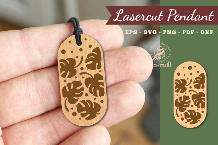 Leaves Lasercut Pendant
