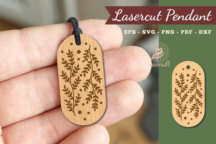 Leaves Lasercut Pendant
