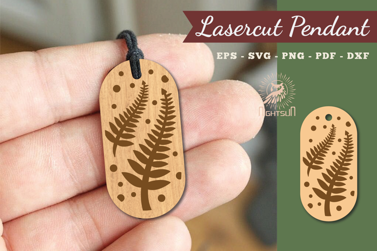 Leaves Lasercut Pendant