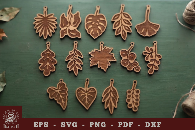 Leaves Lasercut Pendant Collection