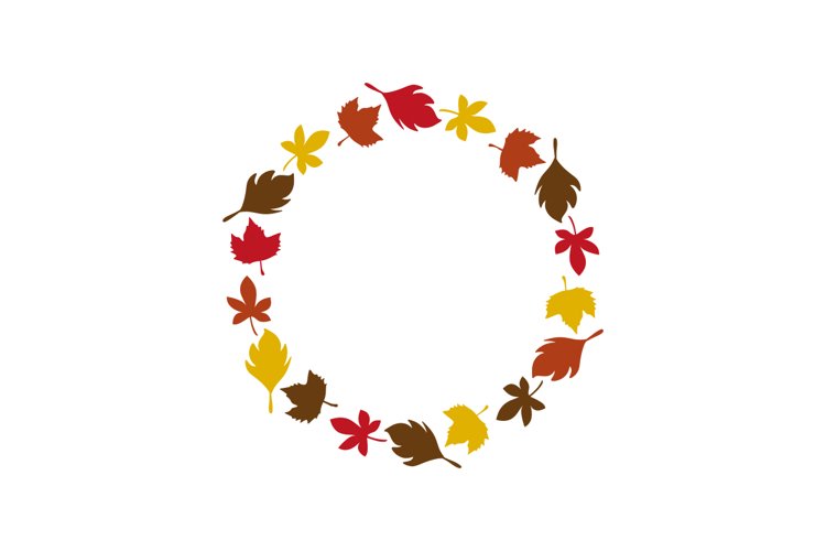 Leaves Monogram Frame example image 1