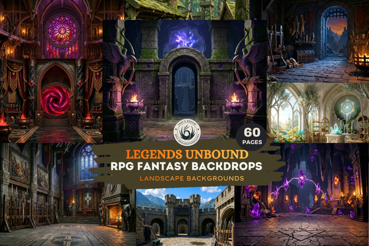 Legends Unbound RPG Fantasy Backdrops and backgrounds