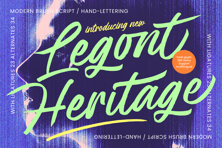 Legont Heritage - Modern Brush Script