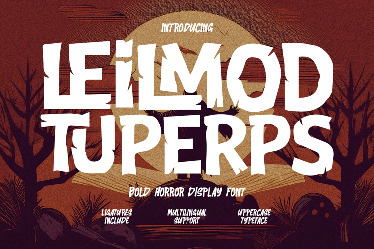 Leilmod Tuperps Bold Horror Display Font