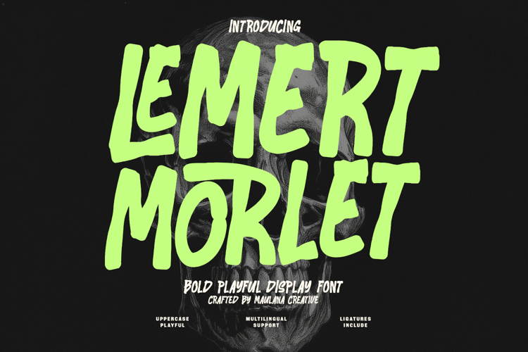 Lemert Morlet Bold Playful Display Font