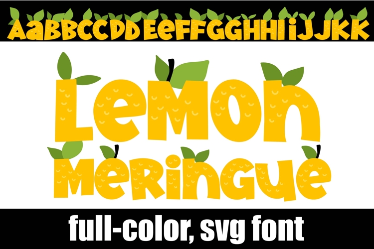 Lemon Meringue Color Font