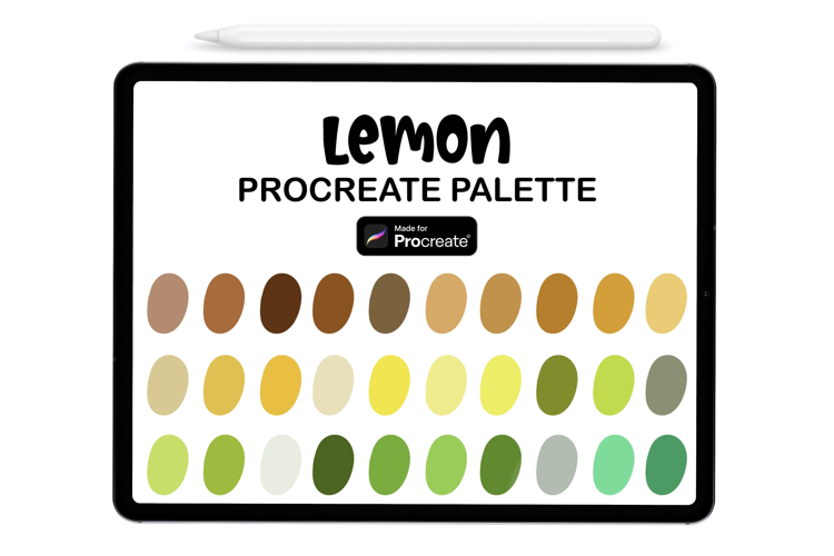 Lemon Procreate Color Palette