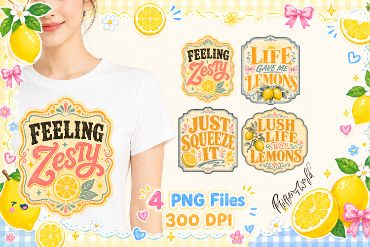 Vintage Lemon Quotes| Lemon Lover Designs | Summer Lemon
