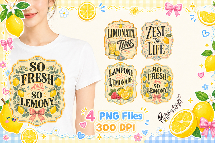 Vintage Lemon Quotes| Lemon Lover Designs | Summer