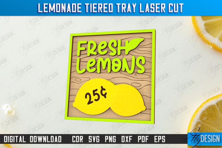 Lemonade Element Laser Cut | Summer Design | Lemonade Signs