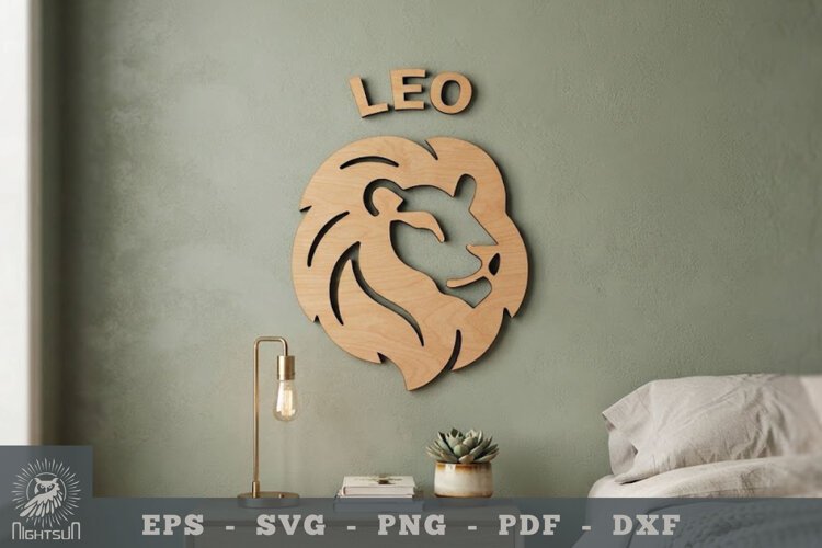Leo Zodiac Lasercut Wall Decor example image 1