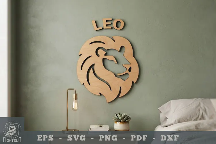 Leo Zodiac Lasercut Wall Decor