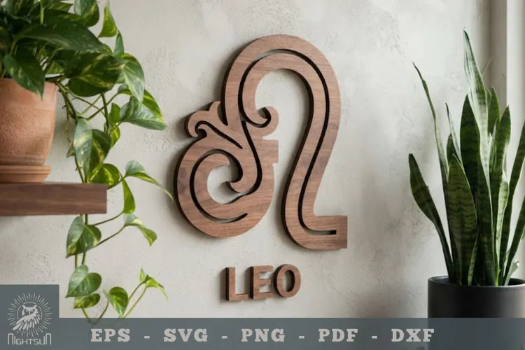 Leo Zodiac Lasercut Wall Decoration