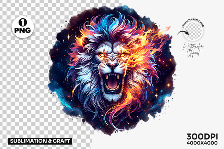 Leo Zodiac Lion Astrology PNG Clipart Sublimation Design