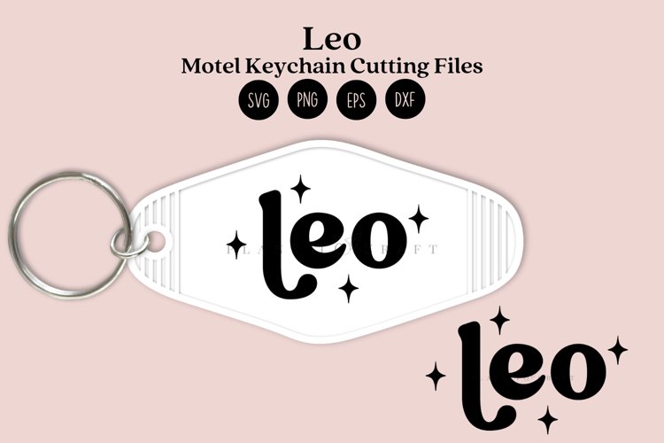 Leo Zodiac Signs Motel Keychain SVG