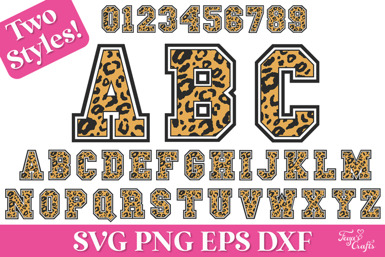 Leopard Print Letters