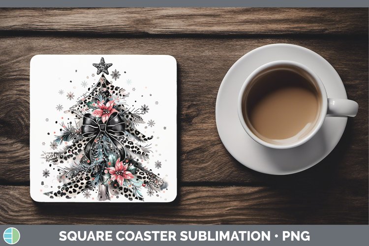 GorgeousLeopard Square Coaster design.