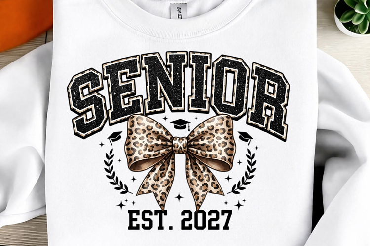 Leopard Bow Varsity Senior Est 2027