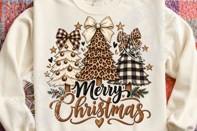 Leopard Christmas Tree PNG