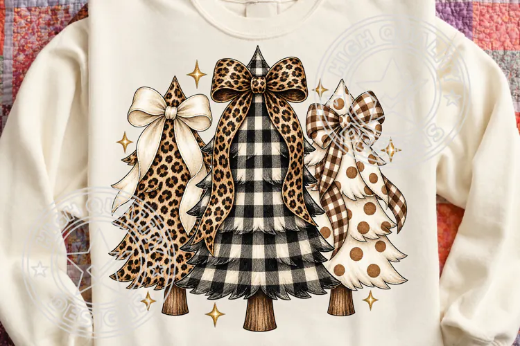 Leopard Christmas Tree PNG