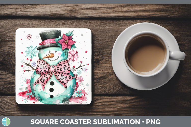 GorgeousLeopard Square Coaster design.