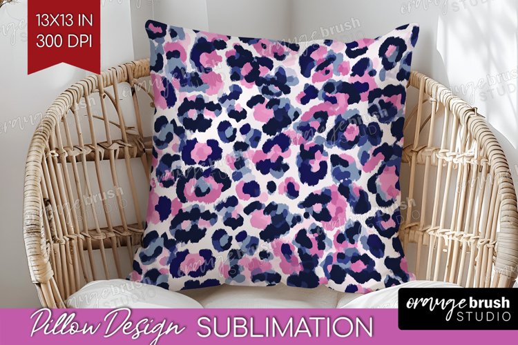Leopard Print Pillow Sublimation - Animal Print Pillow Cover