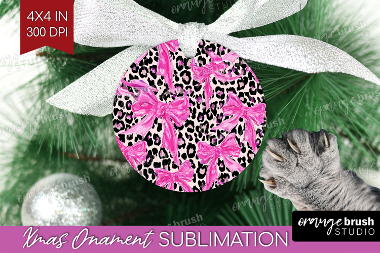 Leopard Print Ornament PNG - Animal Print PNG Sublimation