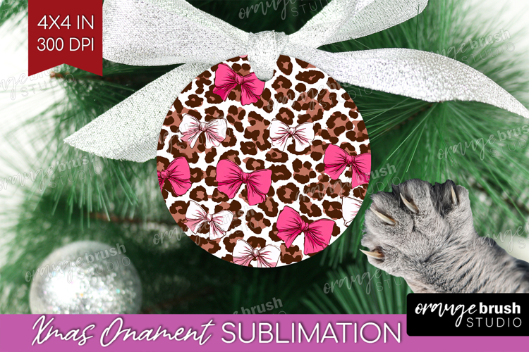 Leopard Print Ornament PNG - Animal Print PNG Sublimation
