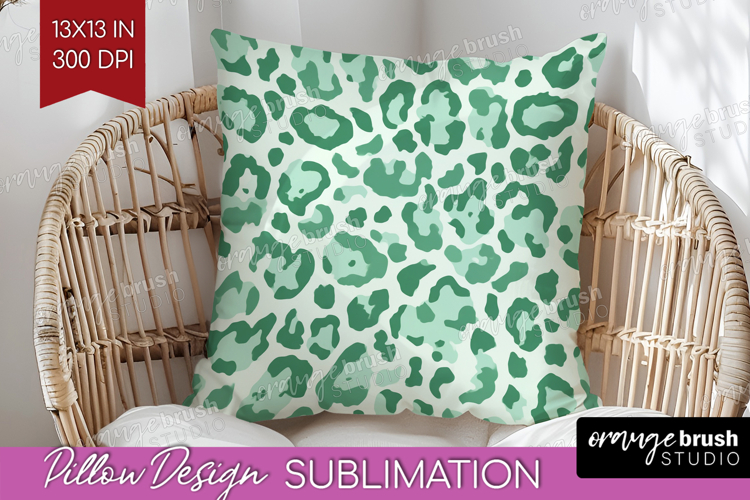 Leopard Print Pillow Sublimation - Animal Print Pillow Cover