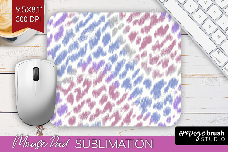 Leopard Print Mouse Pad Sublimation - Animal Print Mousepad