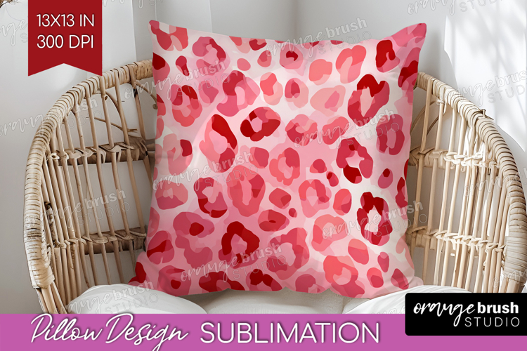 Leopard Print Pillow Sublimation - Animal Print Pillow Cover