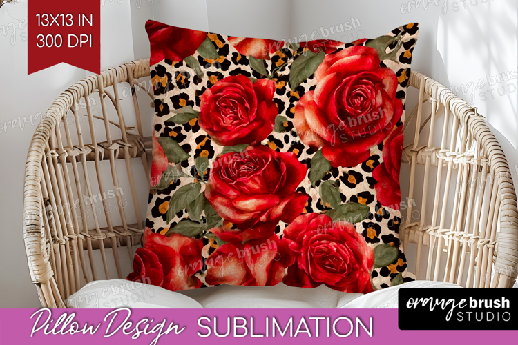 Leopard Print Pillow Sublimation - Animal Print Pillow Cover