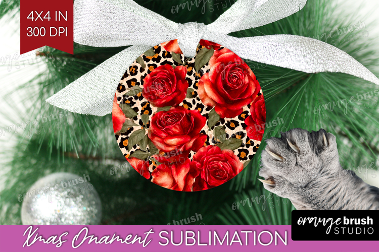 Leopard Print Ornament PNG - Animal Print PNG Sublimation