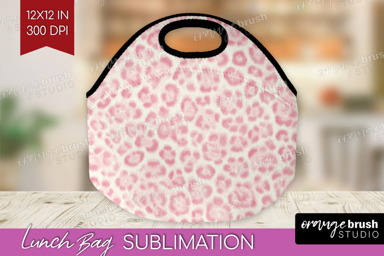 Leopard Print Lunch Bag - Animal Print Lunch Bug PNG