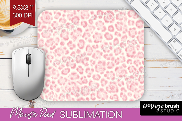 Leopard Print Mouse Pad Sublimation - Animal Print Mousepad