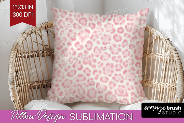 Leopard Print Pillow Sublimation - Animal Print Pillow Cover