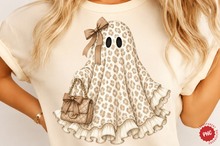 Leopard Print Ghost PNG