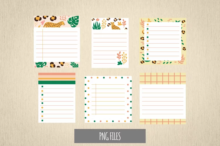 Leopard Seamless Pattern Shaped Journaling Area