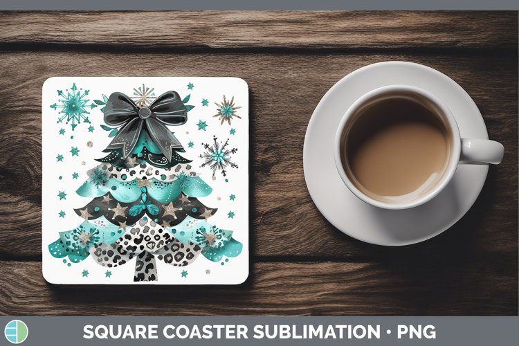 GorgeousLeopard Square Coaster design.